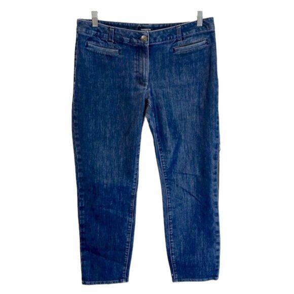 Lands End Jeans Size 12 Fit 1 Crop Capri - Picture 1 of 11